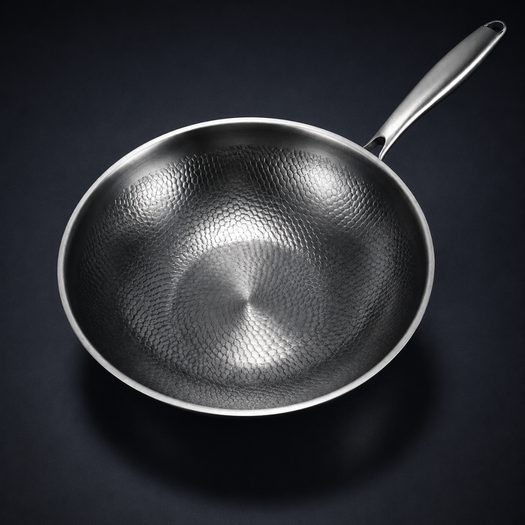 Titanium Hammered Wok Pan Pro