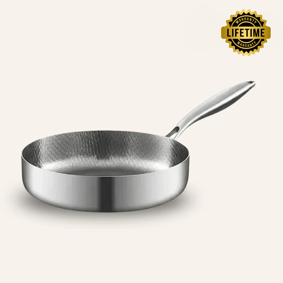 Titanium Hammered Deep Pan